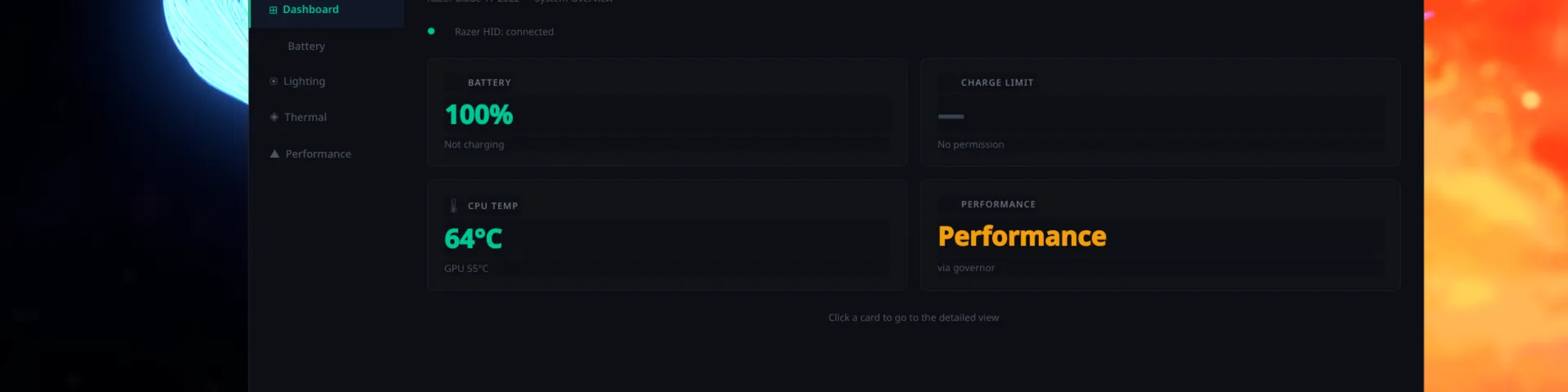Razer Blade Control